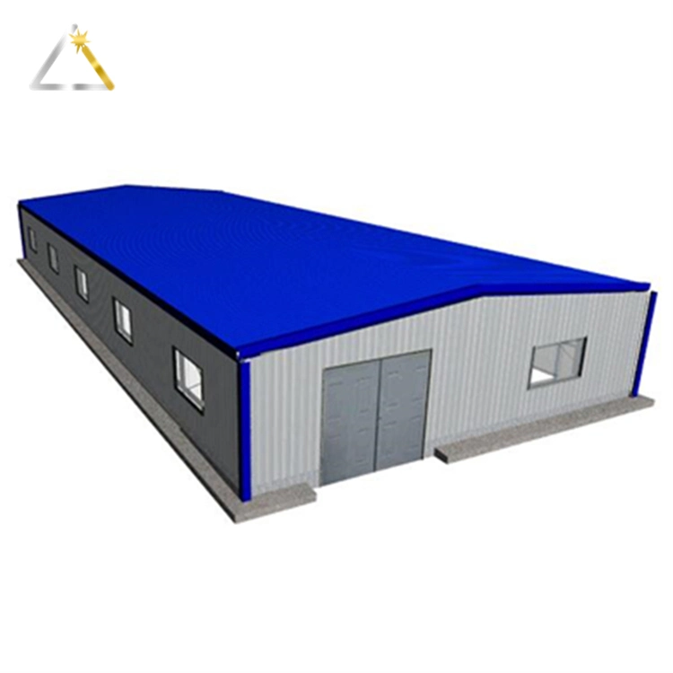 Low Cost Modern Galvanized Metal Construction Materials Industrial Steel Structure for Warehouse Workshop Hangar Garage